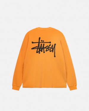 Férfi Stussy Basic Stock Ls Thermal Felsők Narancssárga Magyarország | HPH-8054