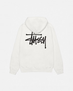 Férfi Stussy Basic Stussy Hoodie Pigment Dyed Kapucnis Pulóver Bézs Magyarország | PAF-0721