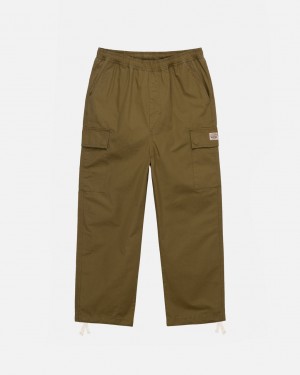 Férfi Stussy Beach Pant Ripstop Cargo Nadrág Barna Magyarország | LSF-6403