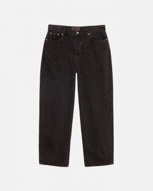 Férfi Stussy Big Ol' Jean Denim Denim Fekete Magyarország | FYC-6630