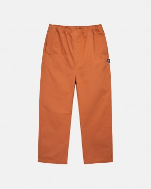 Férfi Stussy Brushed Beach Pant Nadrág Barna Magyarország | EOW-8465