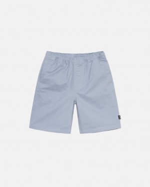 Férfi Stussy Brushed Beach Rövid Rövidnadrág Kék Magyarország | DIA-8184