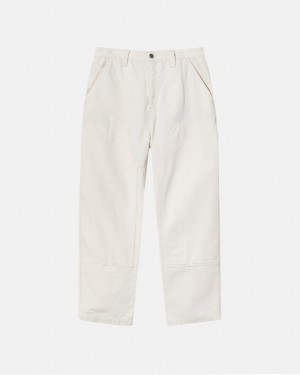 Férfi Stussy Munka Pant Vászon Nadrág Bézs Magyarország | HXI-4625