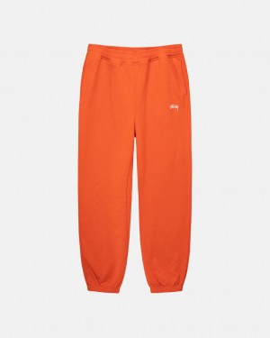 Férfi Stussy Overdyed Stock Logo Pant Pulóverek Narancssárga Magyarország | AFZ-3499