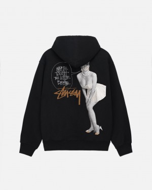 Férfi Stussy Skate Tough Hoodie Kapucnis Pulóver Fekete Magyarország | MQP-7594