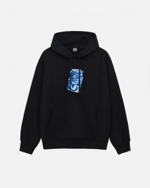 Férfi Stussy Soda Can Hoodie Kapucnis Pulóver Fekete Magyarország | OIP-5048