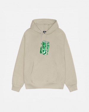 Férfi Stussy Soda Can Hoodie Kapucnis Pulóver Khaki Magyarország | MDI-4179