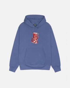 Férfi Stussy Soda Can Hoodie Kapucnis Pulóver Királykék Kék Magyarország | XHC-1890