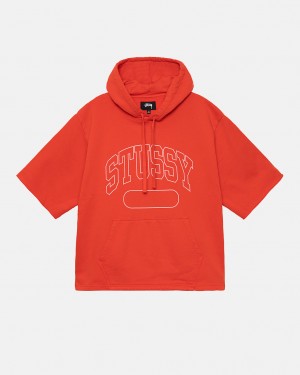 Férfi Stussy Ss Boxy Cropped Hoodie Kapucnis Pulóver Mélynarancssárga Magyarország | LXO-2452