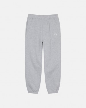 Férfi Stussy Stock Logo Sweatpant Melegítő Nadrág Szürke Magyarország | VAO-0686