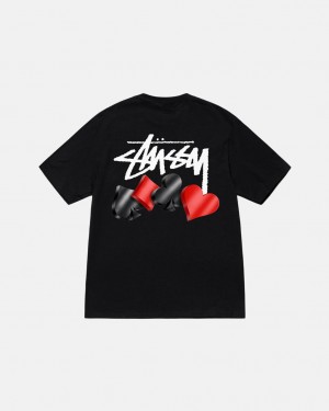 Férfi Stussy Suits Tee Póló Fekete Magyarország | UWO-3141