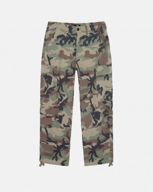 Férfi Stussy Surplus Cargo Ripstop Nadrág Camo Magyarország | HEE-8969