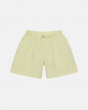 Férfi Stussy Tekla Poplin Pyjama Shorts Rövidnadrág Világos Zöld Magyarország | HMC-0035