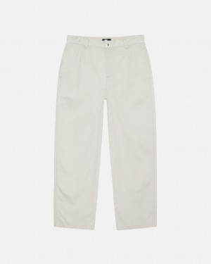 Férfi Stussy Workgear Trouser Twill Nadrág Fehér Magyarország | XNZ-6061