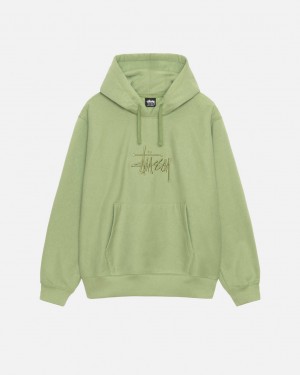 Női Stussy Basic Applique Hood Pulóverek Zöld Magyarország | EQU-5327