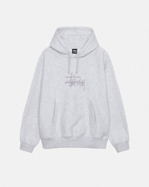 Női Stussy Basic Applique Hoodie Kapucnis Pulóver Szürke Magyarország | PGG-6622