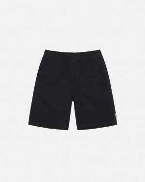 Női Stussy Brushed Beach Rövid Rövidnadrág Fekete Magyarország | VIF-2164