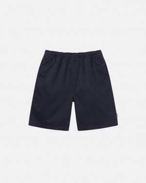 Női Stussy Brushed Beach Rövid Rövidnadrág Sötétkék Magyarország | RLO-9729