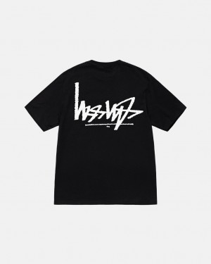 Női Stussy Flipped Tee Póló Fekete Magyarország | HUU-5452