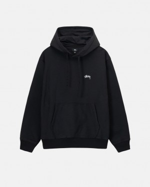 Női Stussy Overdyed Stock Logo Hoodie Kapucnis Pulóver Fekete Magyarország | GQI-2854