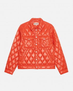 Női Stussy Ranch Jacket Steppelt Nejlon Kabát Piros Magyarország | HRC-8798