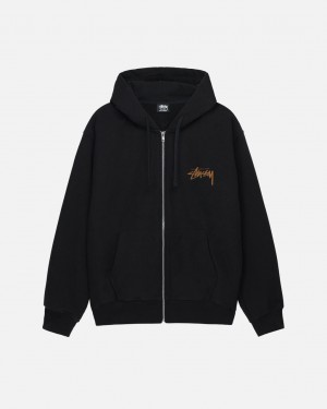 Női Stussy Skate Tough Zip Hoodie Kapucnis Pulóver Fekete Magyarország | APU-3932