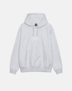 Női Stussy Stock Logo Applique Hoodie Kapucnis Pulóver Szürke Magyarország | EKE-5886