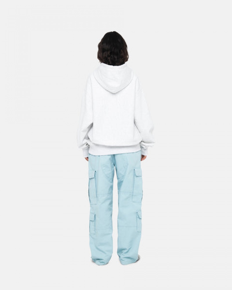 Férfi Stussy Basic Applique Hoodie Kapucnis Pulóver Szürke Magyarország | TOO-6848