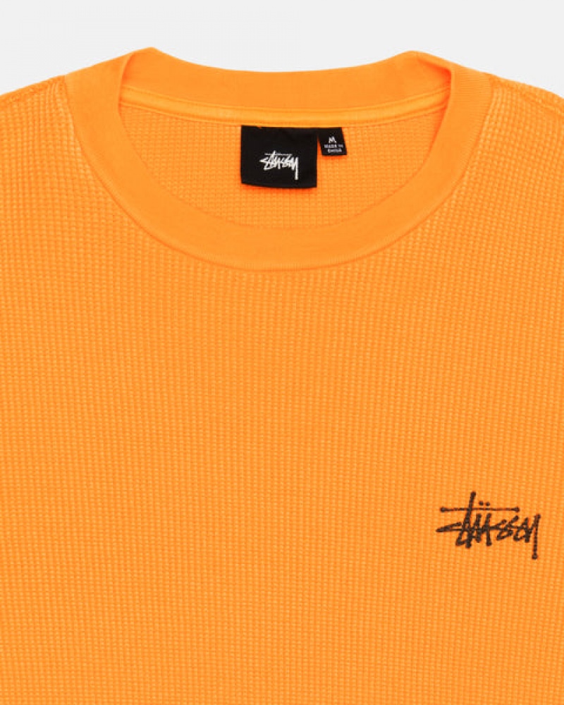 Férfi Stussy Basic Stock Ls Thermal Felsők Narancssárga Magyarország | HPH-8054