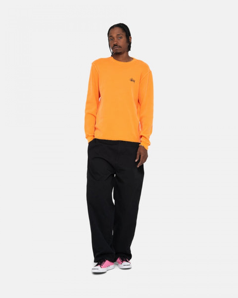 Férfi Stussy Basic Stock Ls Thermal Felsők Narancssárga Magyarország | HPH-8054