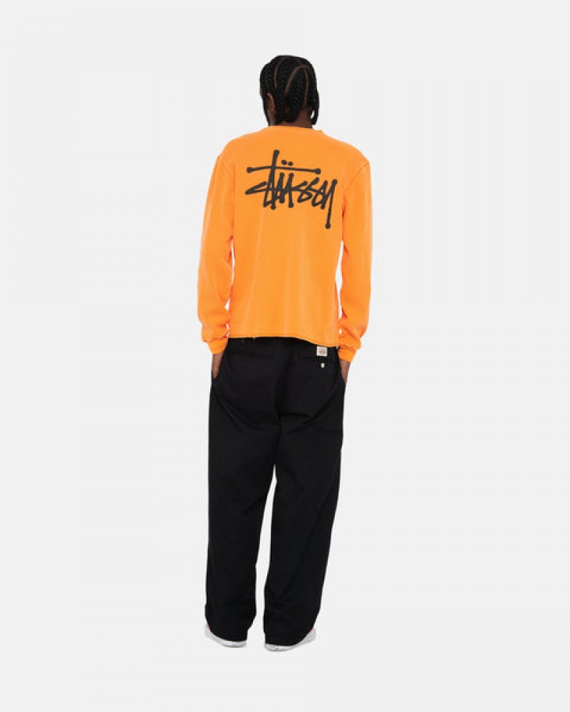 Férfi Stussy Basic Stock Ls Thermal Felsők Narancssárga Magyarország | HPH-8054