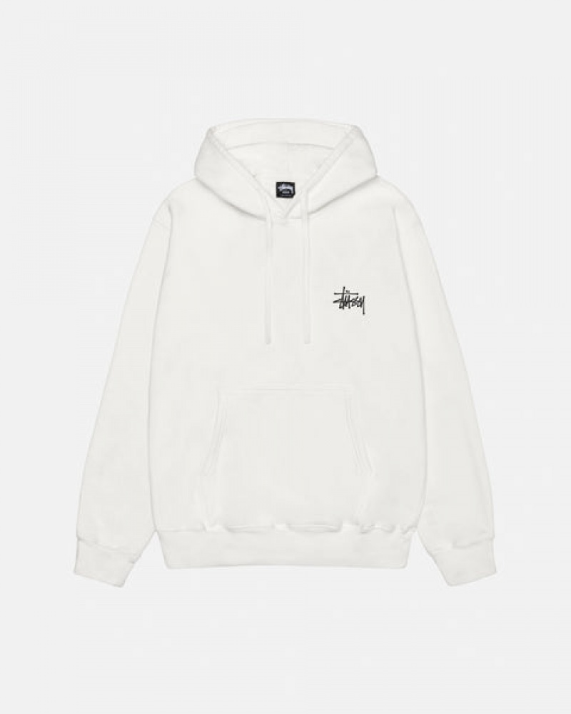 Férfi Stussy Basic Stussy Hoodie Pigment Dyed Kapucnis Pulóver Bézs Magyarország | PAF-0721