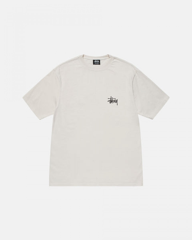 Férfi Stussy Basic Stussy Tee Póló Bézs Magyarország | ARK-6573