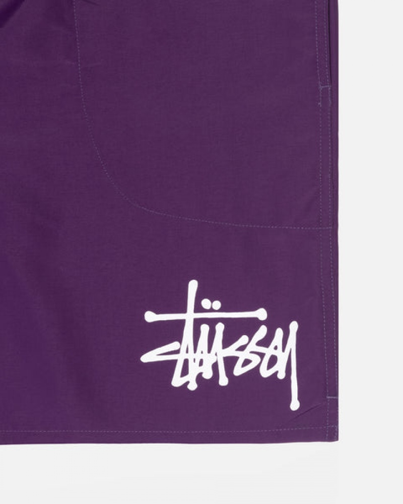 Férfi Stussy Big Basic Vizi Rövid Úszóruhák Fukszia Magyarország | JLA-0488