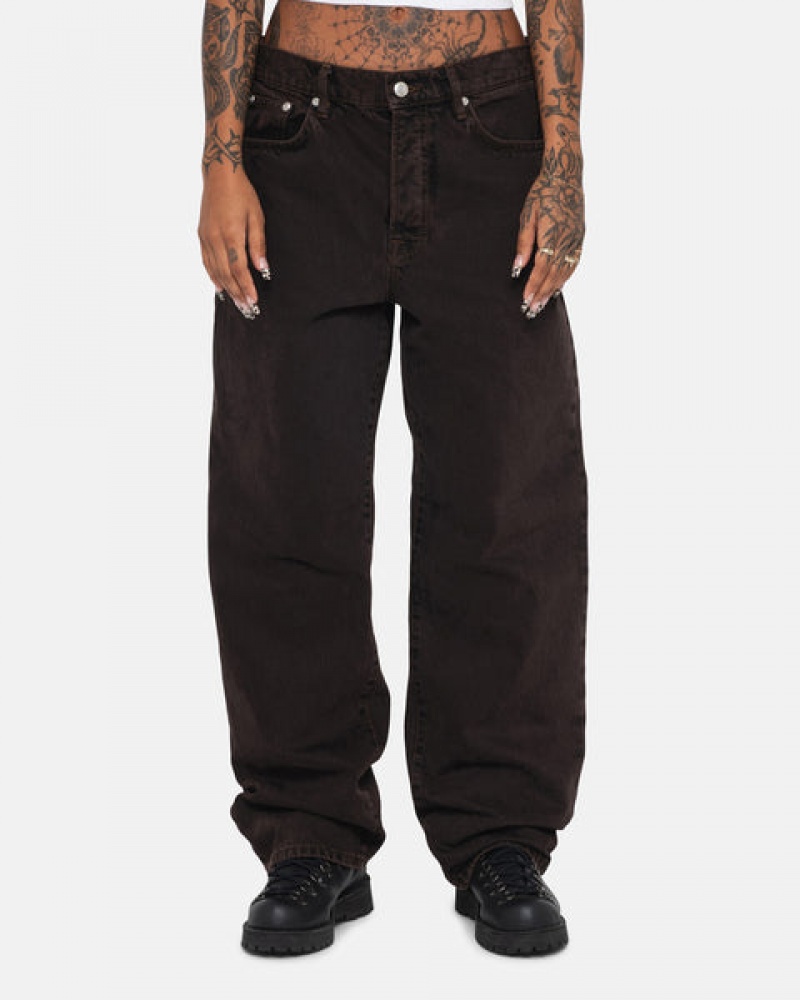 Férfi Stussy Big Ol' Jean Denim Denim Fekete Magyarország | FYC-6630