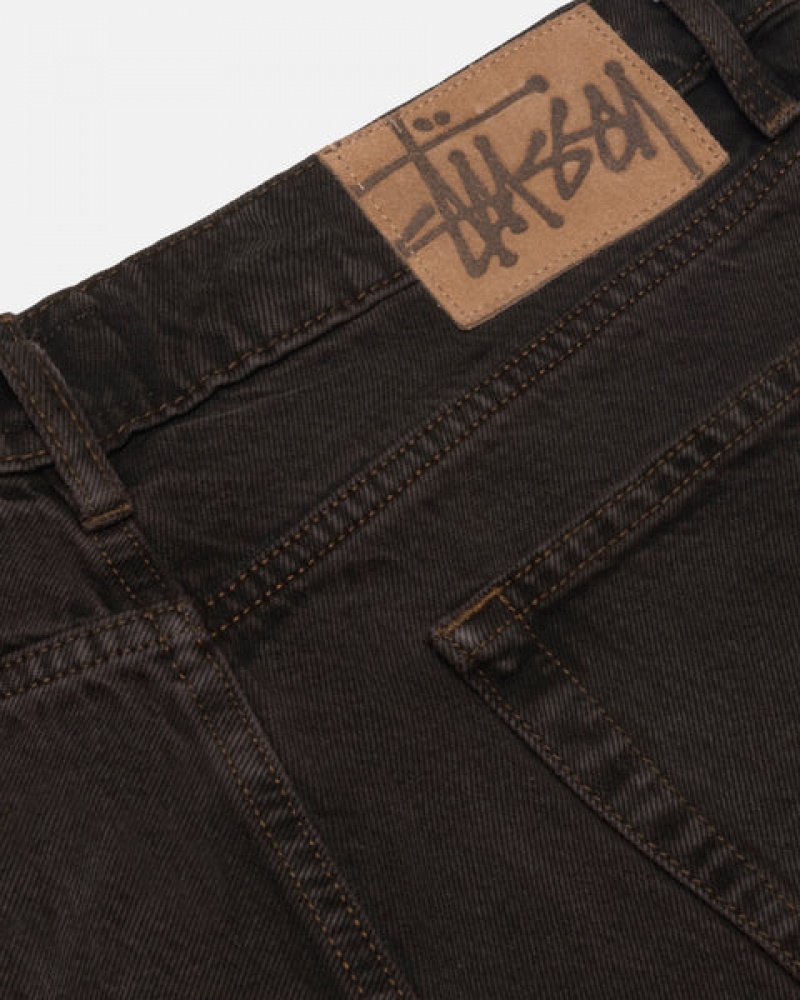 Férfi Stussy Big Ol' Jean Denim Denim Fekete Magyarország | FYC-6630