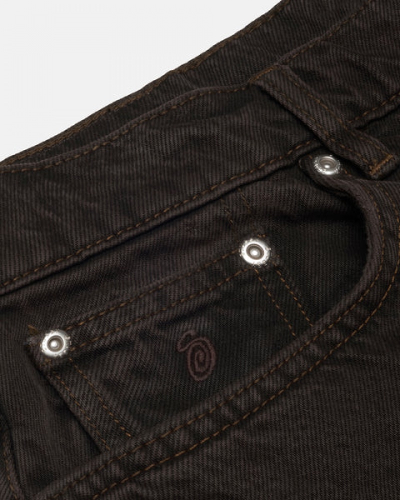 Férfi Stussy Big Ol' Jean Denim Nadrág Fekete Magyarország | QOO-5099