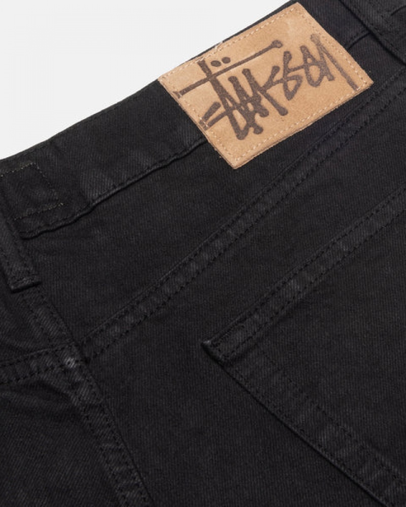 Férfi Stussy Big Ol' Jean Overdyed Nadrág Fekete Magyarország | ABE-6035