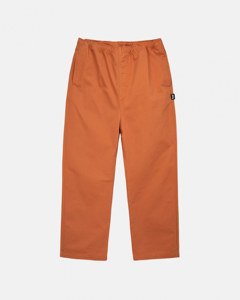 Férfi Stussy Brushed Beach Pant Nadrág Barna Magyarország | EOW-8465