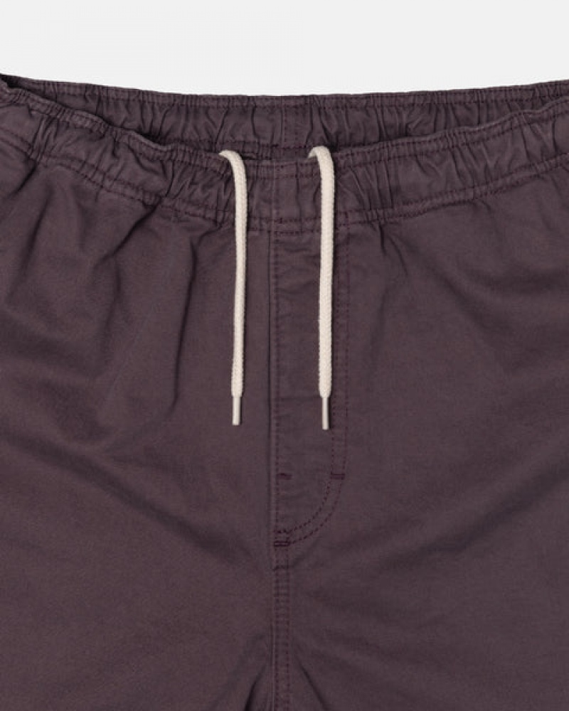 Férfi Stussy Brushed Beach Pant Nadrág Bordó Magyarország | KEO-1364