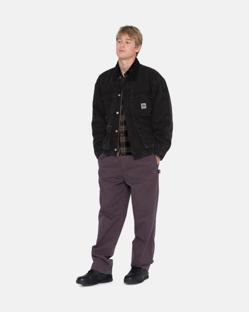 Férfi Stussy Brushed Beach Pant Nadrág Bordó Magyarország | KEO-1364