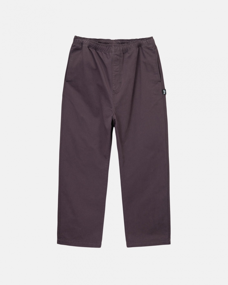 Férfi Stussy Brushed Beach Pant Nadrág Bordó Magyarország | KEO-1364