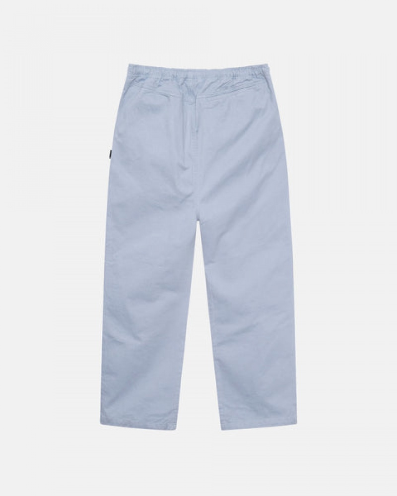 Férfi Stussy Brushed Beach Pant Nadrág Kék Magyarország | TIX-5769