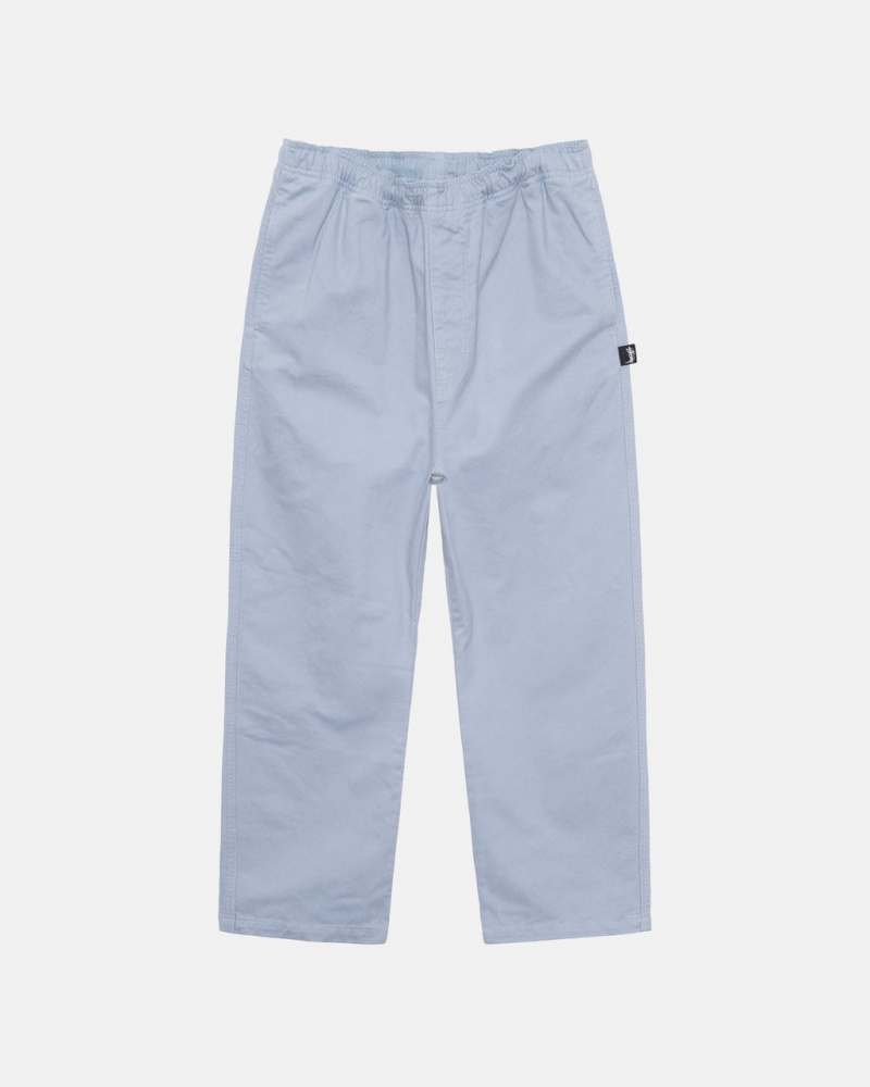 Férfi Stussy Brushed Beach Pant Nadrág Kék Magyarország | TIX-5769