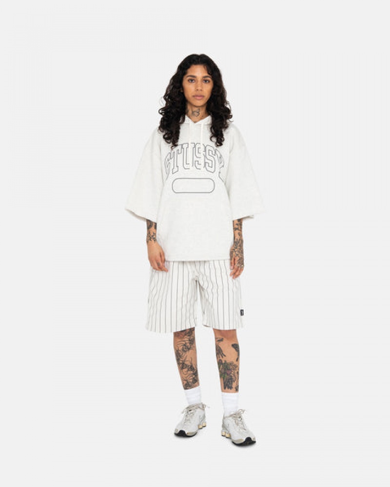 Férfi Stussy Brushed Beach Rövid Rövidnadrág Bézs Magyarország | OTF-0462