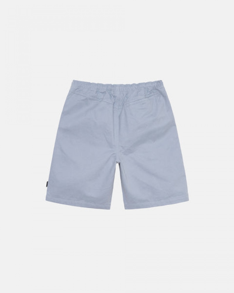 Férfi Stussy Brushed Beach Rövid Rövidnadrág Kék Magyarország | DIA-8184