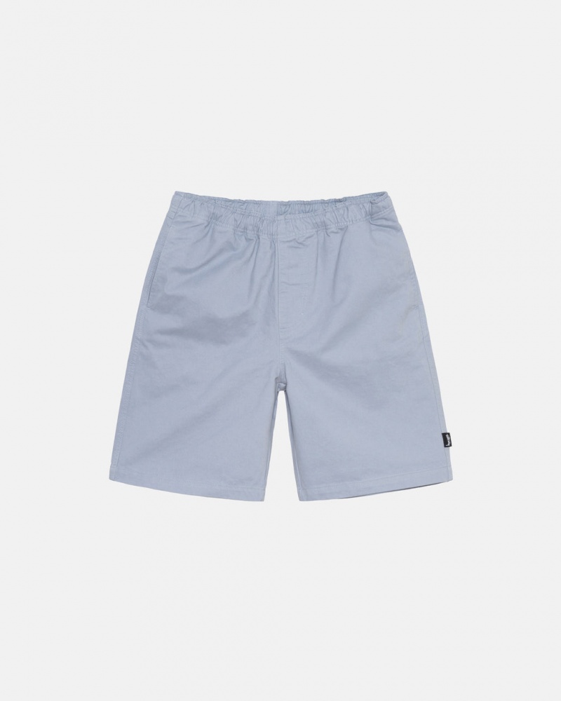 Férfi Stussy Brushed Beach Rövid Rövidnadrág Kék Magyarország | DIA-8184