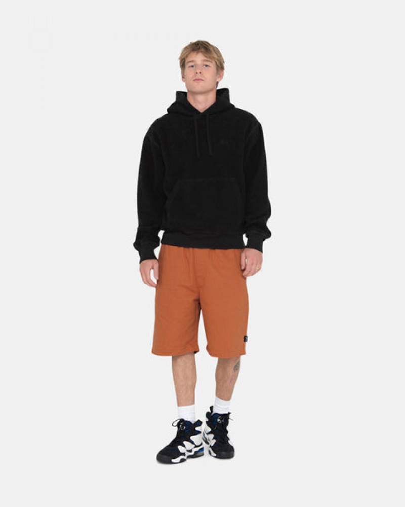 Férfi Stussy Brushed Beach Rövid Rövidnadrág Barna Magyarország | DIC-0283