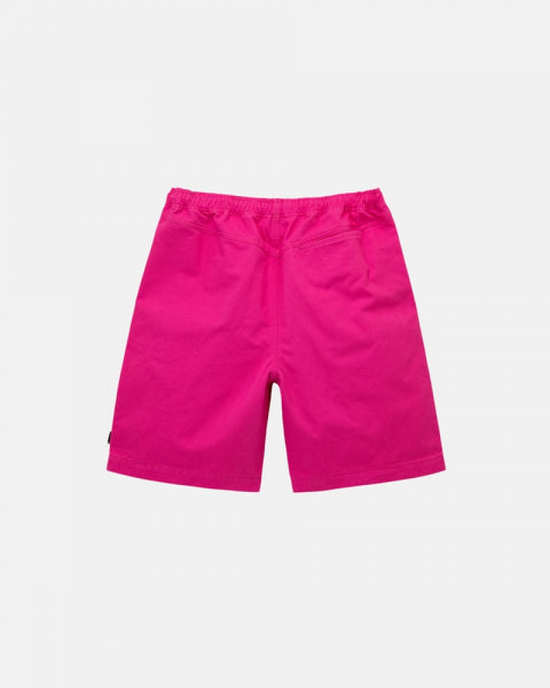 Férfi Stussy Brushed Beach Rövid Rövidnadrág Rózsaszín Magyarország | KCS-6334