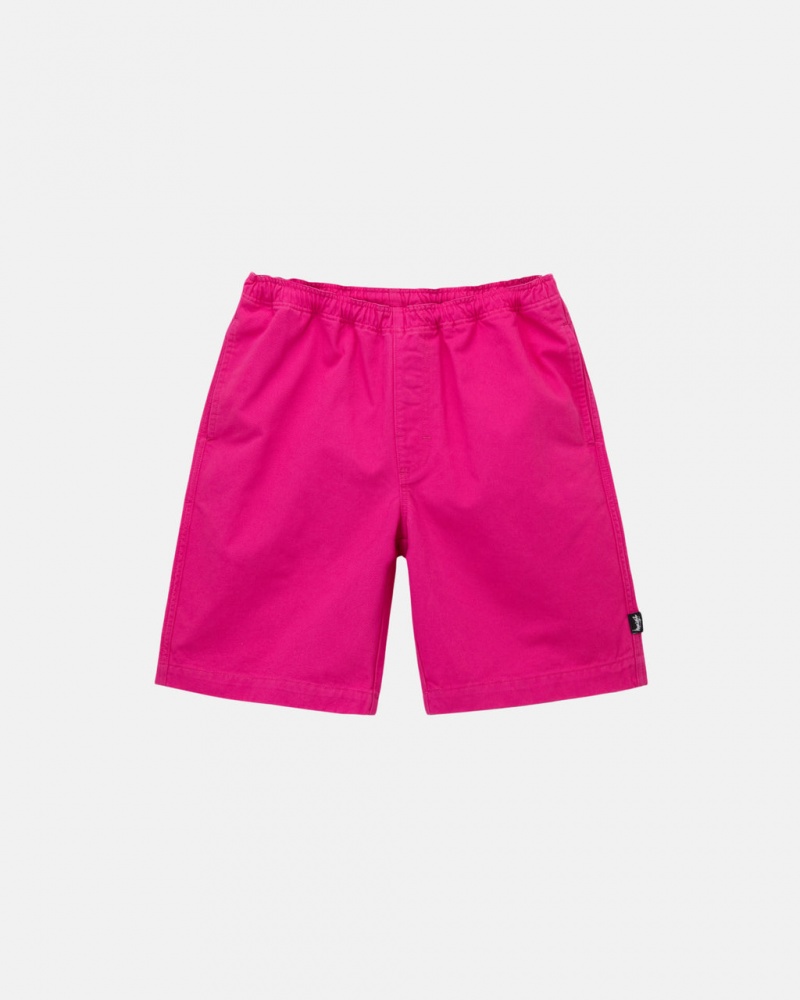 Férfi Stussy Brushed Beach Rövid Rövidnadrág Rózsaszín Magyarország | KCS-6334